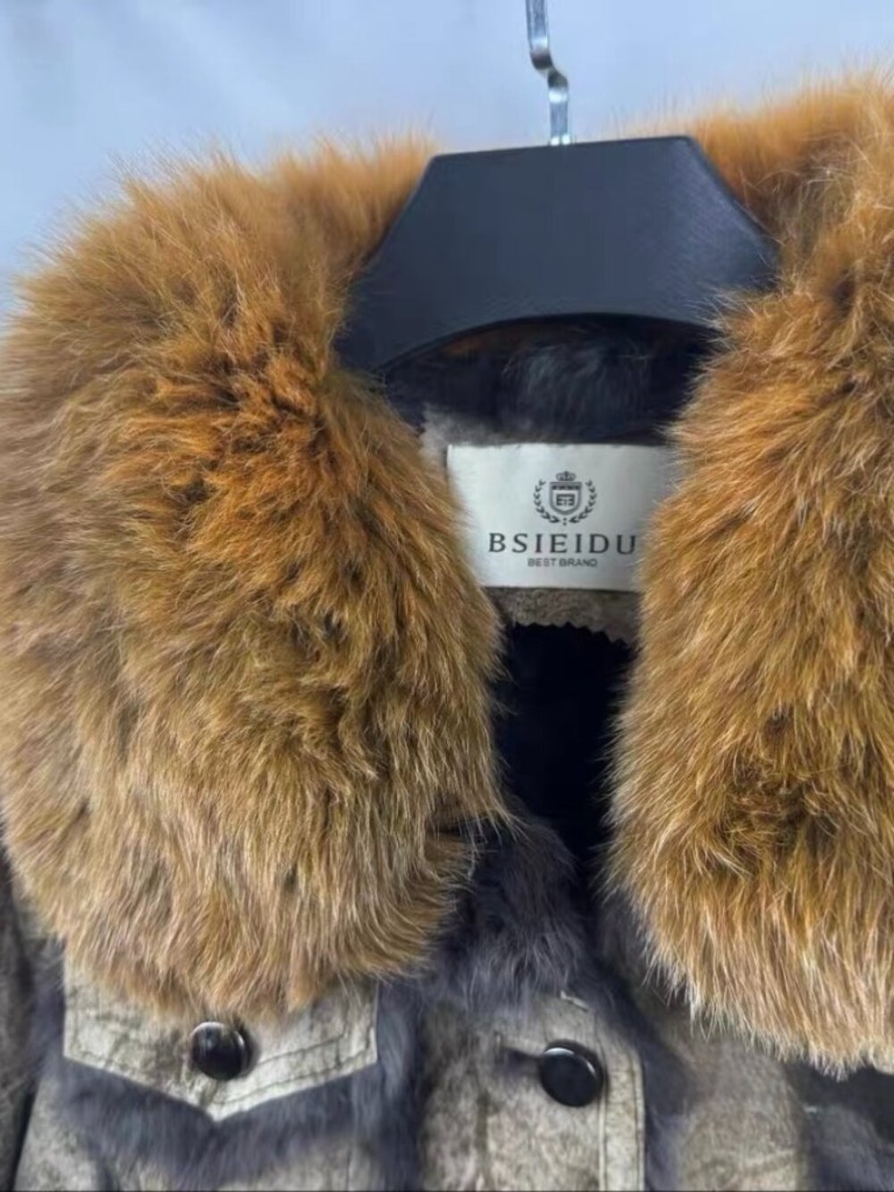 Vintage Raccoon Fur Collar Leather Moto Jacket – BSIEIDU M
